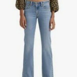 LEVI'S WOMEN'S VINTAGE 545 LOW RISE BOOTCUT JEANS LIGHT WASH SIZE 10L 2000s